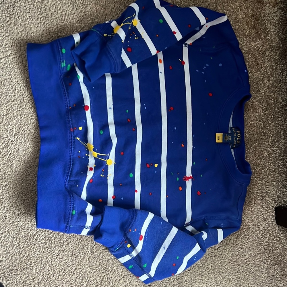 Ralph Lauren 4t boys graphic paint splatter